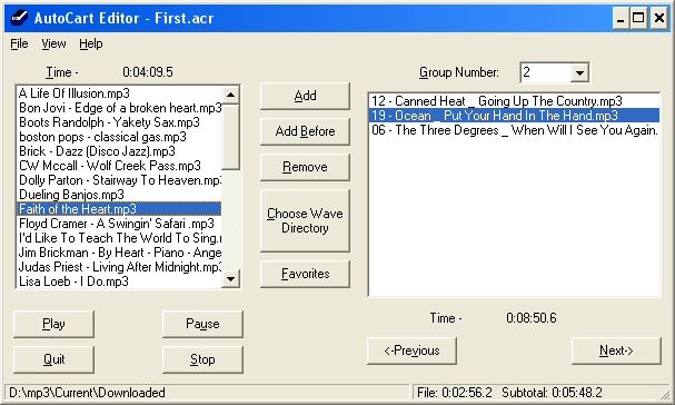 Cart Editor screen shot
